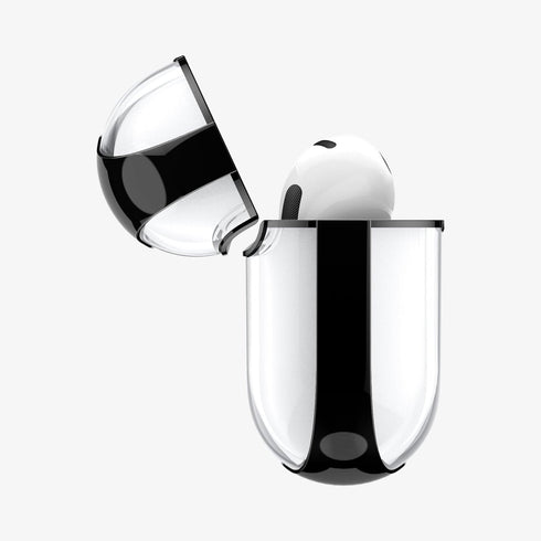 ACS05481 - Apple AirPods Pro 2 Case Ultra Hybrid in crystal clear showing the front